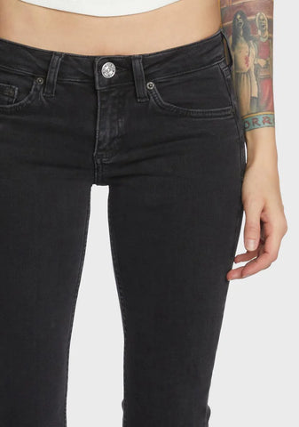 Low Rise Flare Jeans