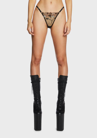 Aria Lace Strap Thong