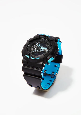 Black With Blue Watch