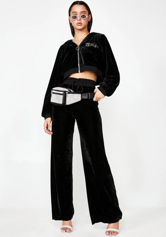 Angel Diamante Velour Jacket