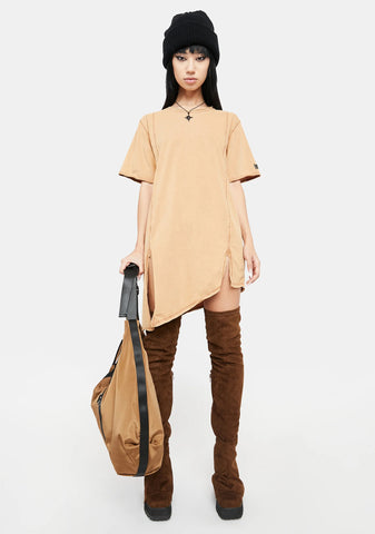 Atmosphere Unisex Washed Cotton Longline Tee