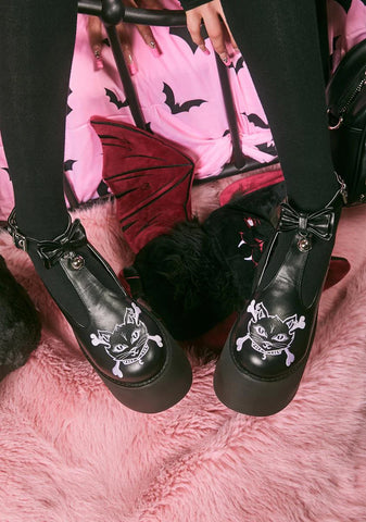 Don't Cross Meow Mary Janes