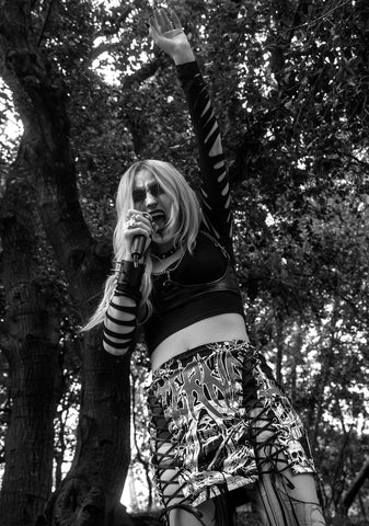 Eternal Damnation Graphic Skirt