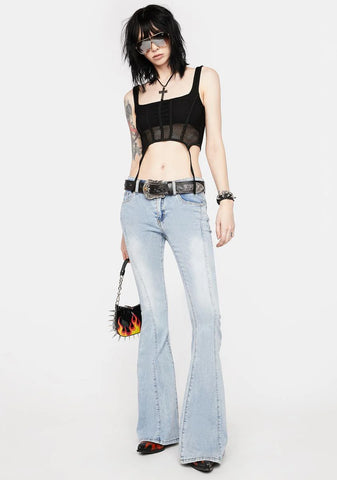 Trixi Fishnet Corset Top