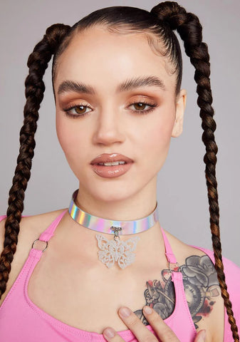 Butterfly Daze Holographic Choker