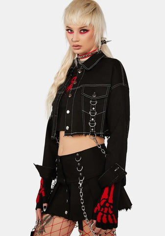 Chained Desire Crop Jacket