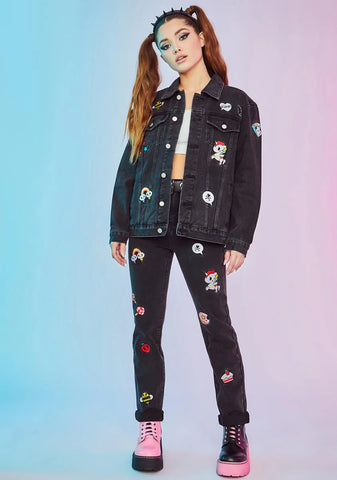 Halfway To Heaven Patched Denim Jacket