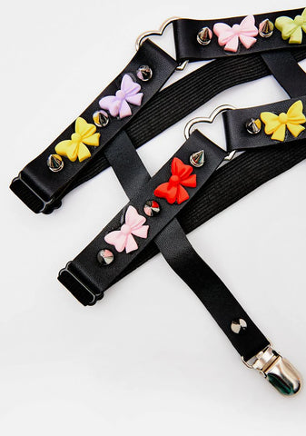 Stealing Glances Bow Garters