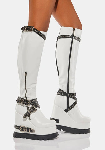 St. Trinian's Wedge Boots
