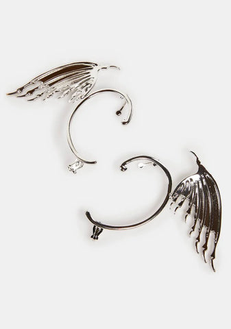 Dragon Heart Winged Ear Cuffs