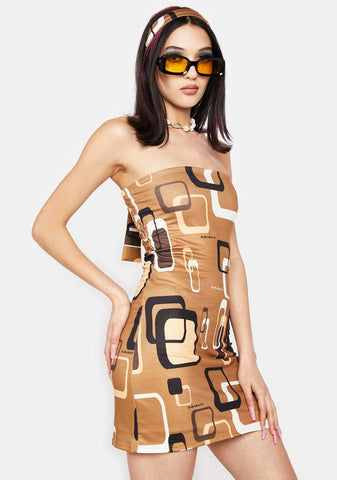 Mocha Telly Mini Dress