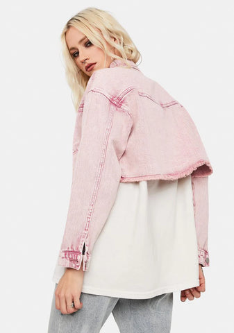 Wanna Be Yours Acid Wash Denim Jacket