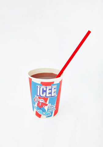 Icee Paper Cups & Straws Set