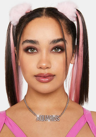 Aquarius Bling Chain Necklace