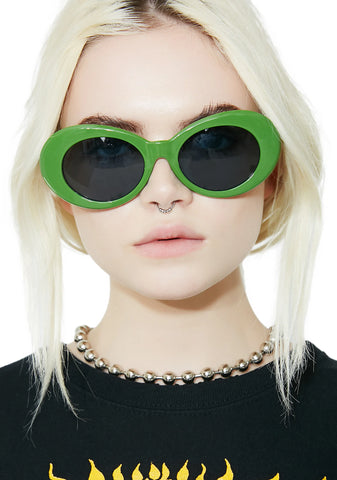Olive Nevermind Sunglasses