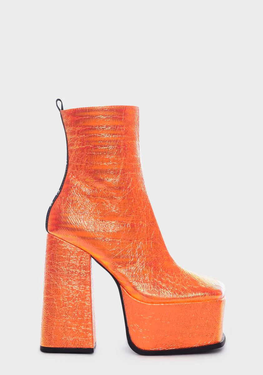 Scorpio Metallic Platform Boots