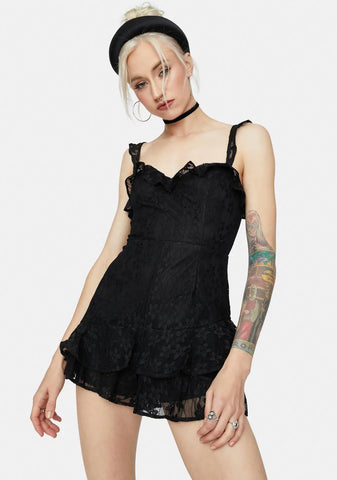 Jet Another Day Of Sun Lace Romper
