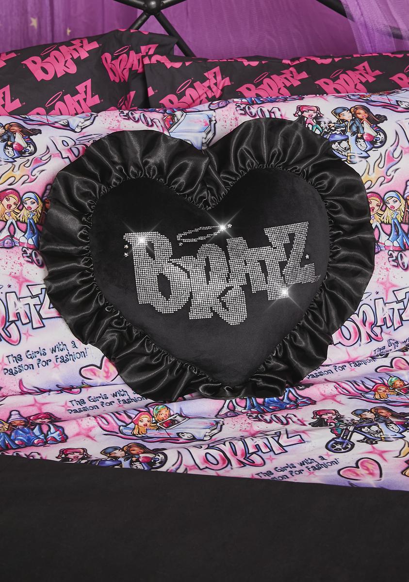 Dark Keep It Glossy Heart Pillow