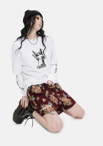 Dejavu Woven Floral Shorts