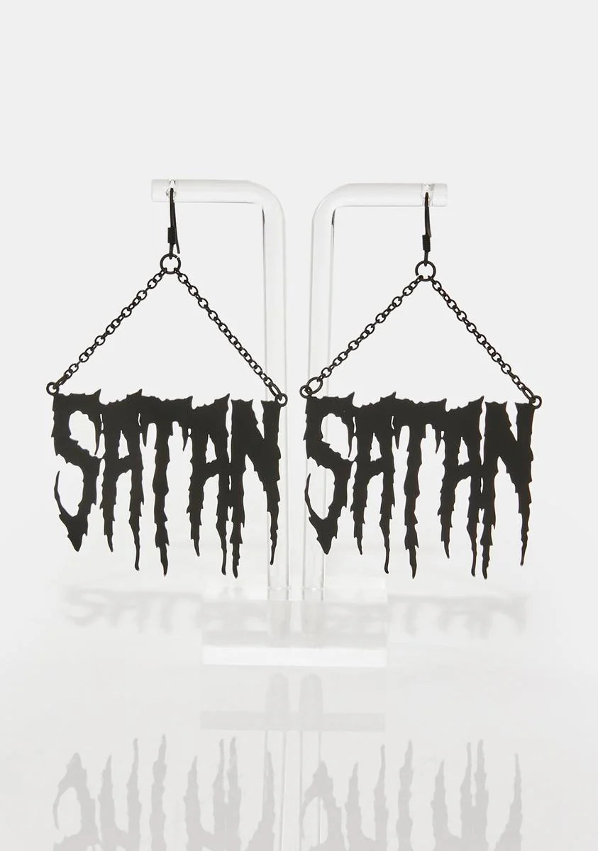 Satanic Tendencies Drop Earrings