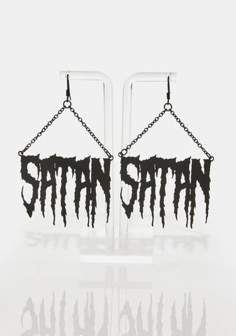 Satanic Tendencies Drop Earrings