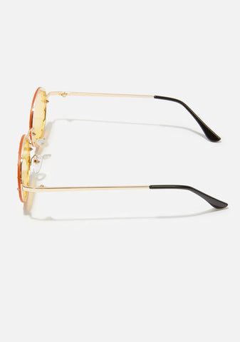 Mellow Hippie Heartbreak Oval Sunglasses