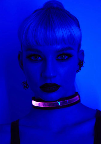 Pink LED Collar