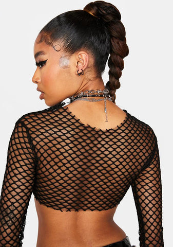 Midnight Ready To Rave Crop Top