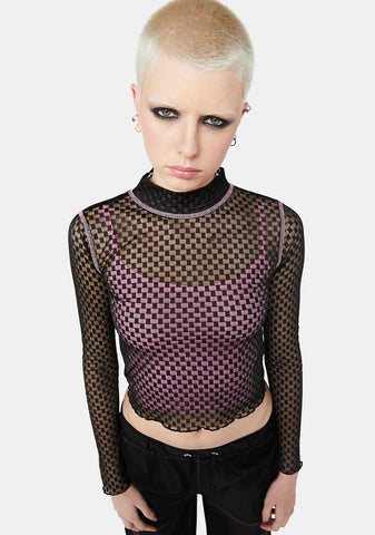 Don't Know Yet Mesh Crop Top