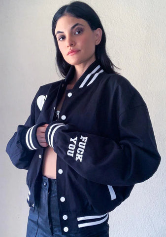 Run The Bases Varsity Jacket