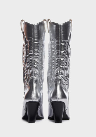 Silver Western Beauty Cowboy Boots