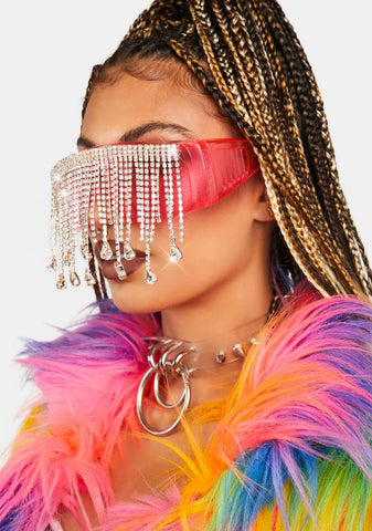 Hate The Game Rhinestone Sunglasses