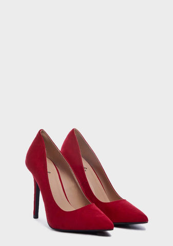 Love Winning Me Over Pointed Heels