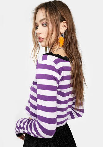 Violet Highly Selective Crop Top