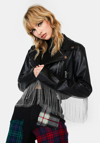 Open Road Fringe Moto Jacket
