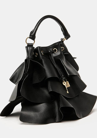 Ruffle Up Bucket Bag