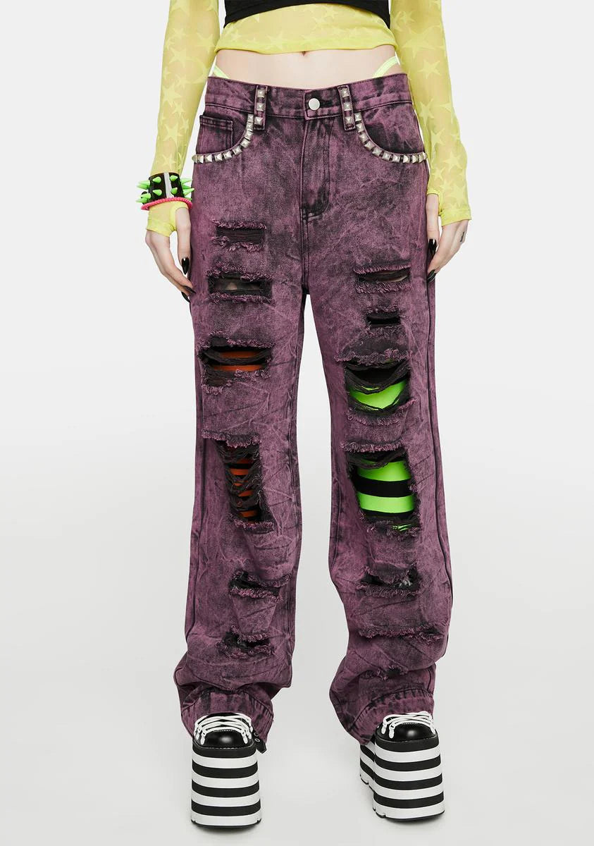 Candy Mischief Wide Leg Jeans