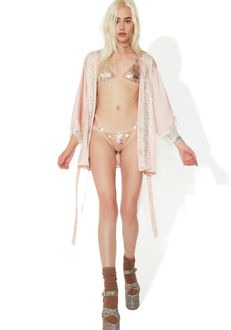 Modern Venus Satin Robe