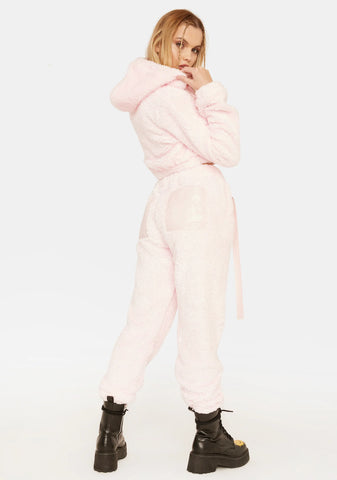 Baby Head For The Door Sherpa Lounge Set