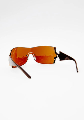 Mocha Nicole Shield Sunglasses