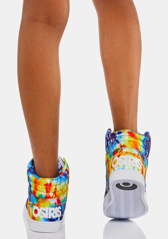 Tie Dye Clone High Top Sneakers