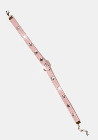 Do As I Say Rhinestone Choker