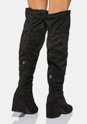 Wide Nighttime Strut Knee High Boots