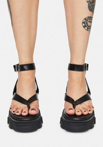 Night Deputy Thong Platform Sandals