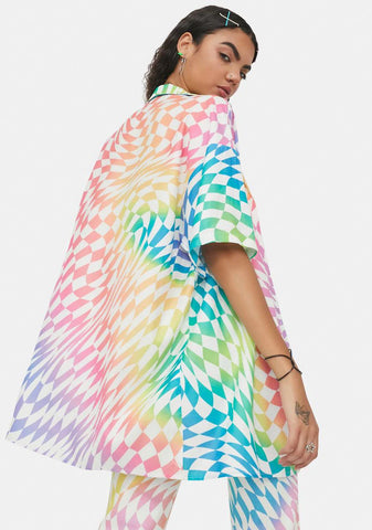 Surreal Life Checkered Shirt