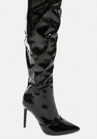 Time For Danger Thigh High Boots