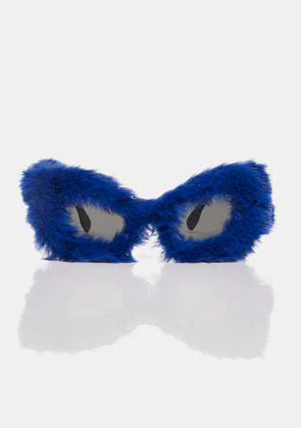 Berry Windswept Fantasy Fuzzy Sunglasses
