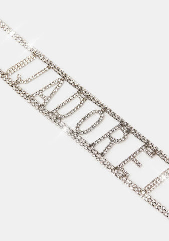 J'Adore Me Rhinestone Choker