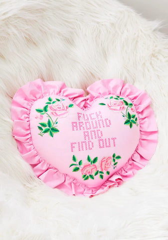 Take A Chance Heart Pillow