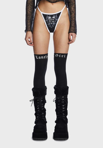 I Promise I'm Not Okay Graphic Thong